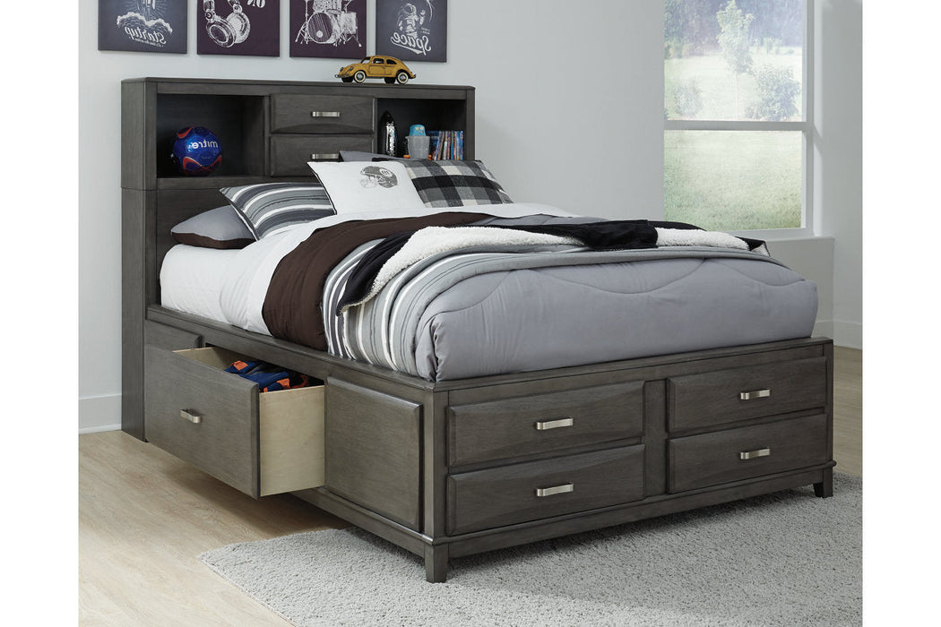 Caitbrook Gray Full Storage Bed with 7 Drawers - SET | B476-74 | B476-77 | B476-88 - Vega Furniture