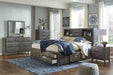 Caitbrook Gray Queen Storage Bed with 8 Drawers - SET | B476-64 | B476-65 | B476-98 - Vega Furniture