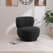 Calais Black Boucle Fabric Accent Chair - 557Black - Vega Furniture