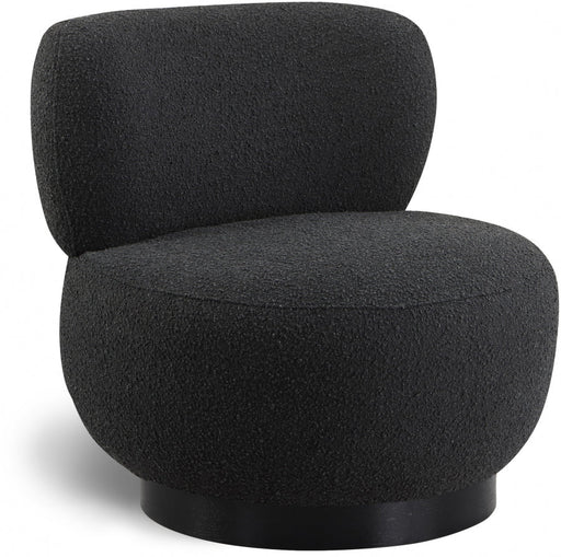 Calais Black Boucle Fabric Accent Chair - 557Black - Vega Furniture