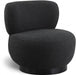 Calais Black Boucle Fabric Accent Chair - 557Black - Vega Furniture