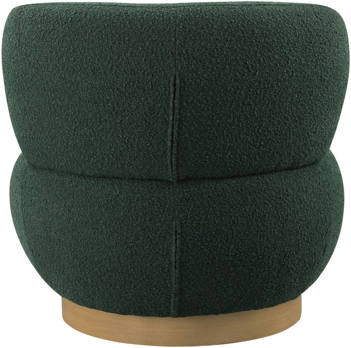 Calais Green Boucle Fabric Accent Chair - 556Green - Vega Furniture