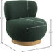 Calais Green Boucle Fabric Accent Chair - 556Green - Vega Furniture