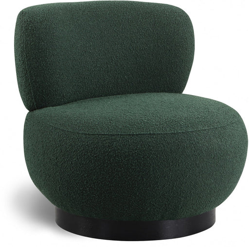 Calais Green Boucle Fabric Accent Chair - 557Green - Vega Furniture