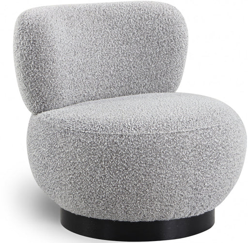 Calais Grey Boucle Fabric Accent Chair - 557Grey - Vega Furniture