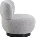 Calais Grey Boucle Fabric Accent Chair - 557Grey - Vega Furniture