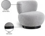 Calais Grey Boucle Fabric Accent Chair - 557Grey - Vega Furniture