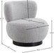 Calais Grey Boucle Fabric Accent Chair - 557Grey - Vega Furniture