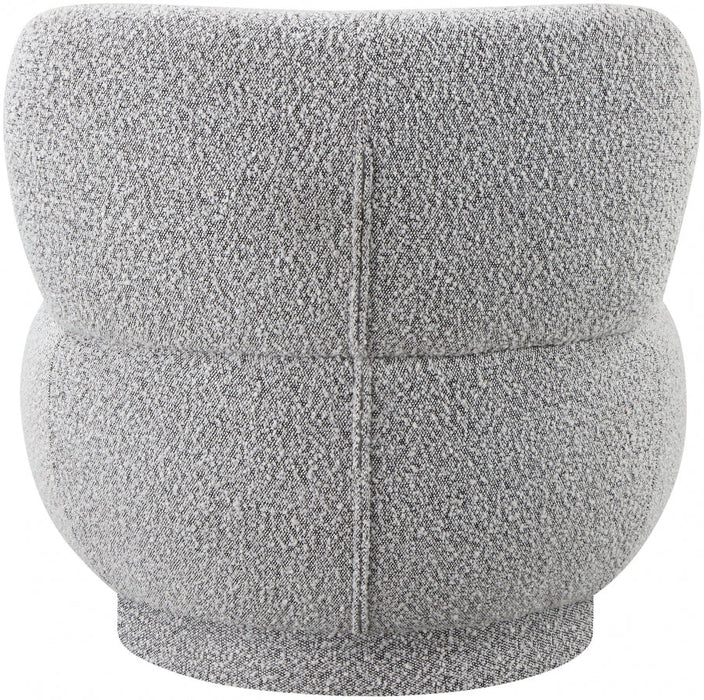 Calais Grey Boucle Fabric Accent Chair - 558Grey - Vega Furniture