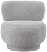 Calais Grey Boucle Fabric Accent Chair - 558Grey - Vega Furniture