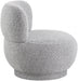 Calais Grey Boucle Fabric Accent Chair - 558Grey - Vega Furniture