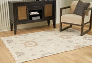 Calkin Linen/Gray/Caramel 5' x 7' Rug - R406392 - Vega Furniture