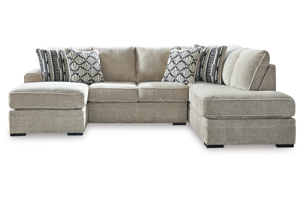 Calnita Sisal 2-Piece RAF Chaise Sectional - SET | 2050202 | 2050217 - Vega Furniture