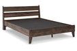 Calverson Mocha Queen Panel Platform Bed - SET | EB3660-113 | EB3660-157 - Vega Furniture