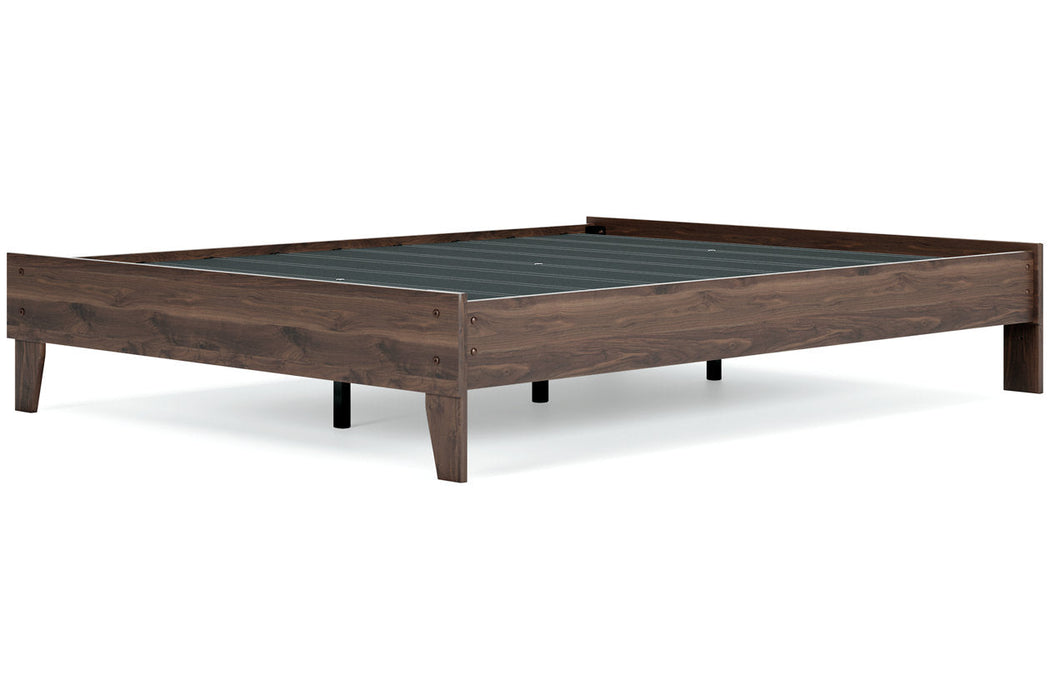 Calverson Mocha Queen Platform Bed - EB3660-113 - Vega Furniture