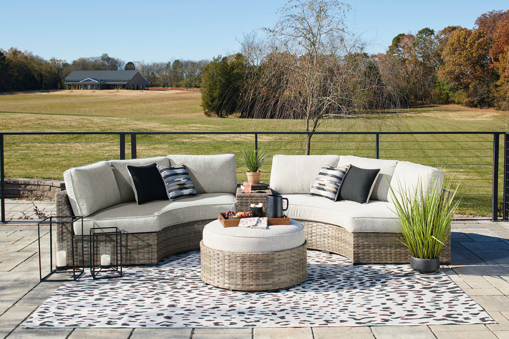 Calworth Beige 4-Piece Outdoor Sectional - SET | P458-814 | P458-853 | P458-861(2) - Vega Furniture