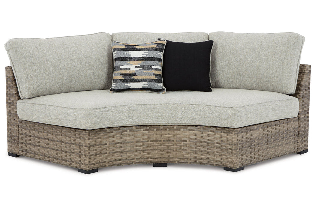 Calworth Beige 4-Piece Outdoor Sectional - SET | P458-814 | P458-853 | P458-861(2) - Vega Furniture