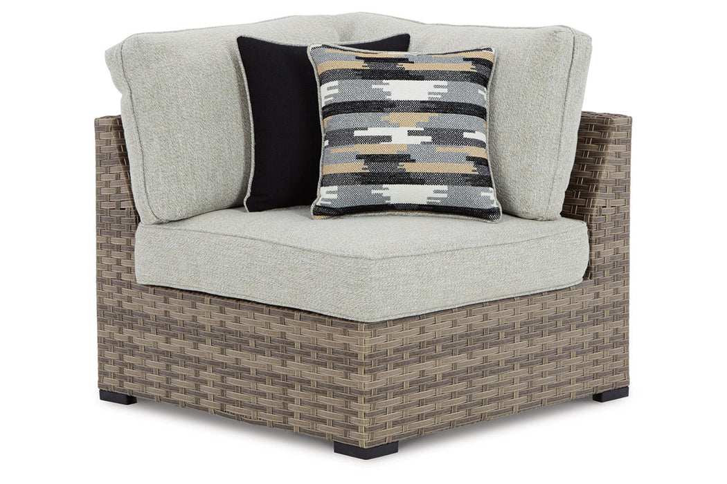 Calworth Beige Outdoor Corner with Cushion, Set of 2 - P458-877 - Vega Furniture