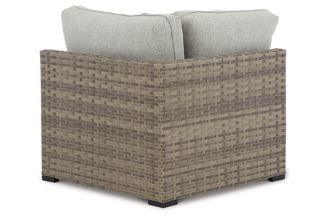 Calworth Beige Outdoor Corner with Cushion, Set of 2 - P458-877 - Vega Furniture