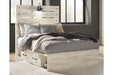 Cambeck Whitewash Full Panel Bed with 4 Storage Drawers - SET | B100-12 | B192-50(2) | B192-84 | B192-87 - Vega Furniture