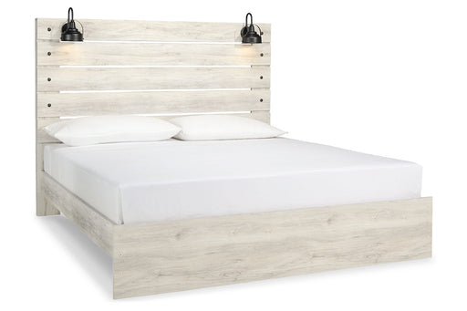 Cambeck Whitewash King Panel Bed - SET | B192-56 | B192-58 | B192-97 - Vega Furniture