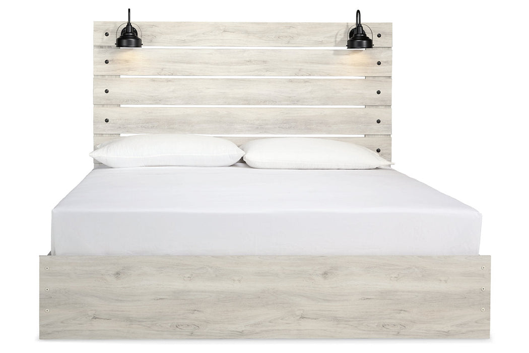 Cambeck Whitewash King Panel Bed - SET | B192-56 | B192-58 | B192-97 - Vega Furniture