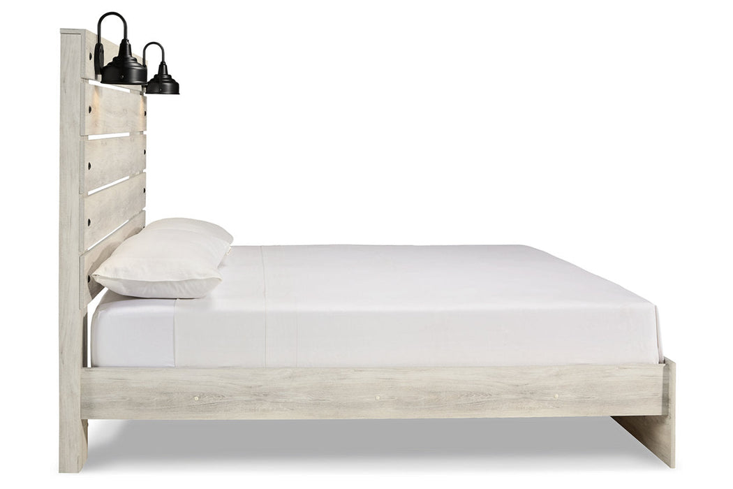 Cambeck Whitewash King Panel Bed - SET | B192-56 | B192-58 | B192-97 - Vega Furniture