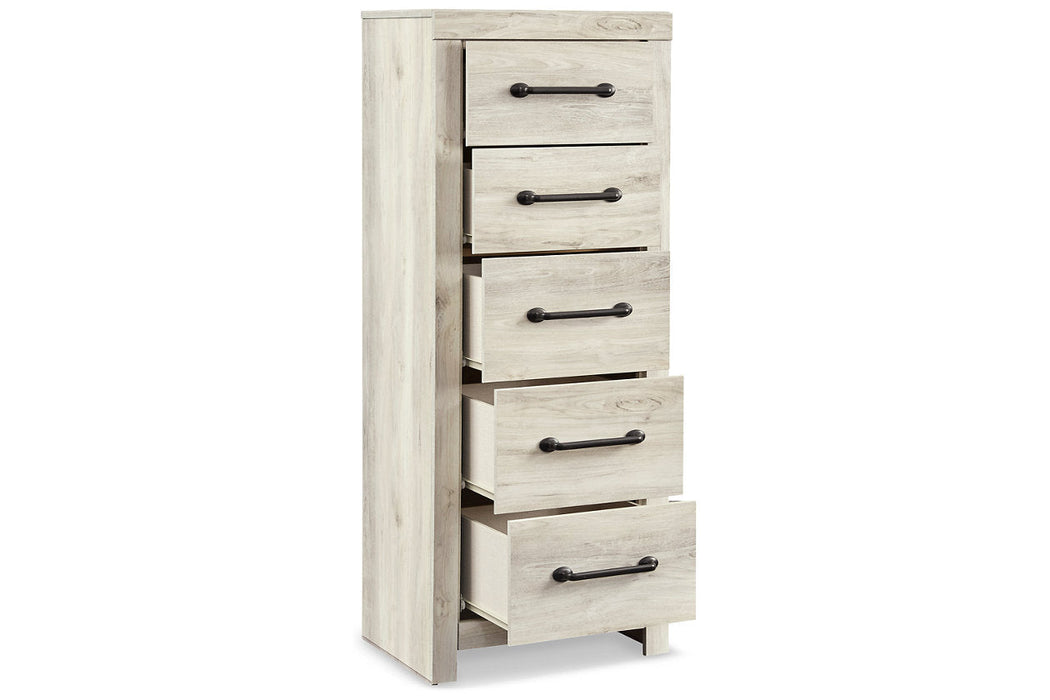 Cambeck Whitewash Narrow Chest of Drawers - B192-11 - Vega Furniture