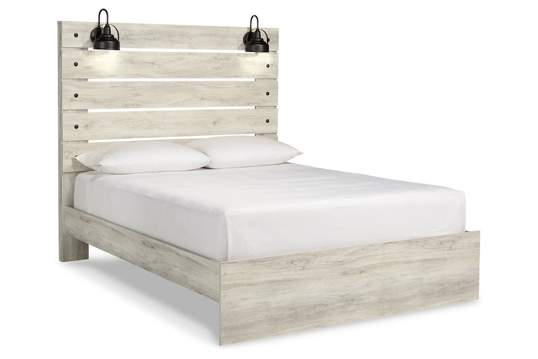 Cambeck Whitewash Queen Panel Bed - SET | B192-54 | B192-57 | B192-96 - Vega Furniture