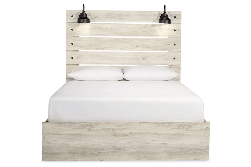 Cambeck Whitewash Queen Panel Bed - SET | B192-54 | B192-57 | B192-96 - Vega Furniture