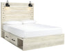 Cambeck Whitewash Side Storage Platform Bedroom Set - SET | B192-56 | B192-58 | B192-160 | B192-31 | B192-36 | B192-92 | B192-46 | B100-14 - Vega Furniture