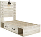 Cambeck Whitewash Side Storage Platform Youth Bedroom Set - SET | B192-84 | B192-87 | B192-150 | B192-31 | B192-92 | B100-12 - Vega Furniture