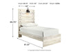 Cambeck Whitewash Twin Panel Bed - SET | B192-52 | B192-53 | B192-83 - Vega Furniture