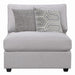 Cambria Gray Upholstered Armless Chair - 551511 - Vega Furniture