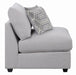 Cambria Gray Upholstered Armless Chair - 551511 - Vega Furniture