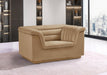 Camel Cascade Velvet Fabric Chair - 192Camel-C - Vega Furniture