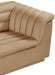 Camel Cascade Velvet Fabric Chair - 192Camel-C - Vega Furniture