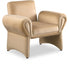 Camel Fleurette Velvet Accent Chair - 409Camel - Vega Furniture