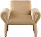 Camel Fleurette Velvet Accent Chair - 409Camel - Vega Furniture