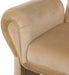 Camel Fleurette Velvet Accent Chair - 409Camel - Vega Furniture