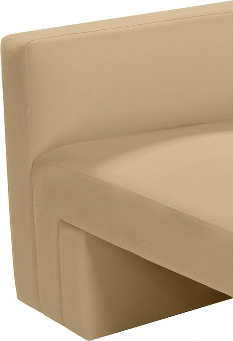 Camel Henson Velvet Chair - 665Camel-C - Vega Furniture