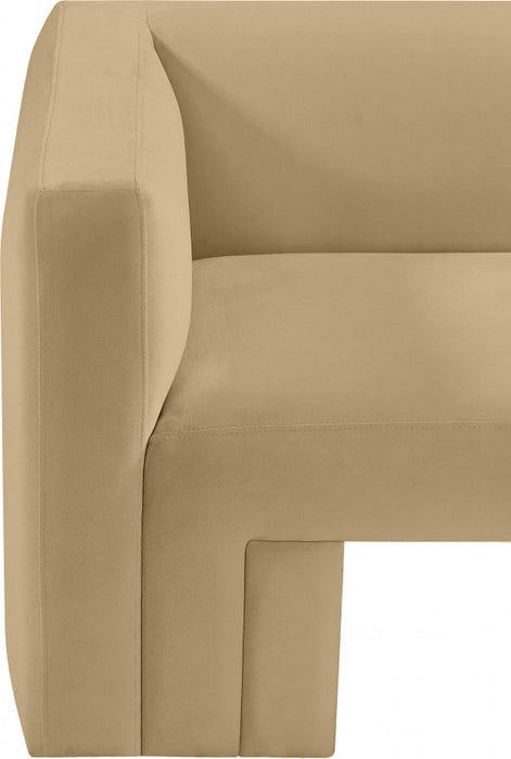 Camel Henson Velvet Chair - 665Camel-C - Vega Furniture