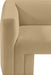 Camel Henson Velvet Chair - 665Camel-C - Vega Furniture