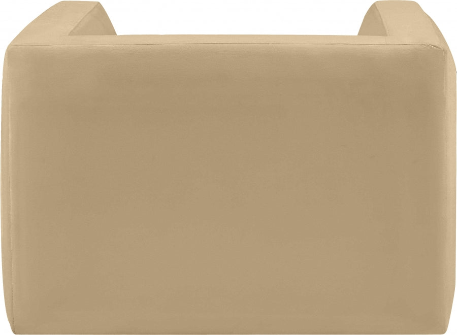 Camel Henson Velvet Chair - 665Camel-C - Vega Furniture