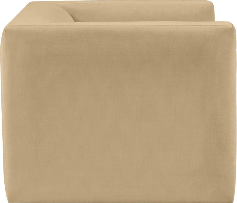 Camel Henson Velvet Chair - 665Camel-C - Vega Furniture