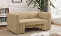 Camel Henson Velvet Loveseat - 665Camel-L - Vega Furniture