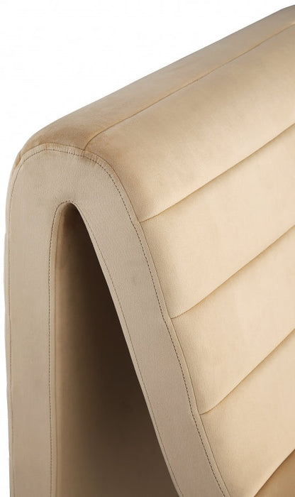 Camel Ivy Velvet Accent Chair - 403Camel - Vega Furniture