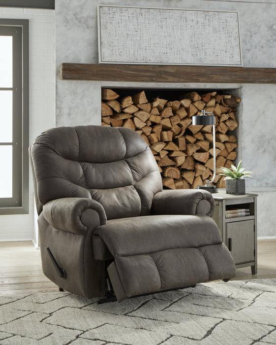 Camera Time Gunmetal Recliner - 6570729 - Vega Furniture