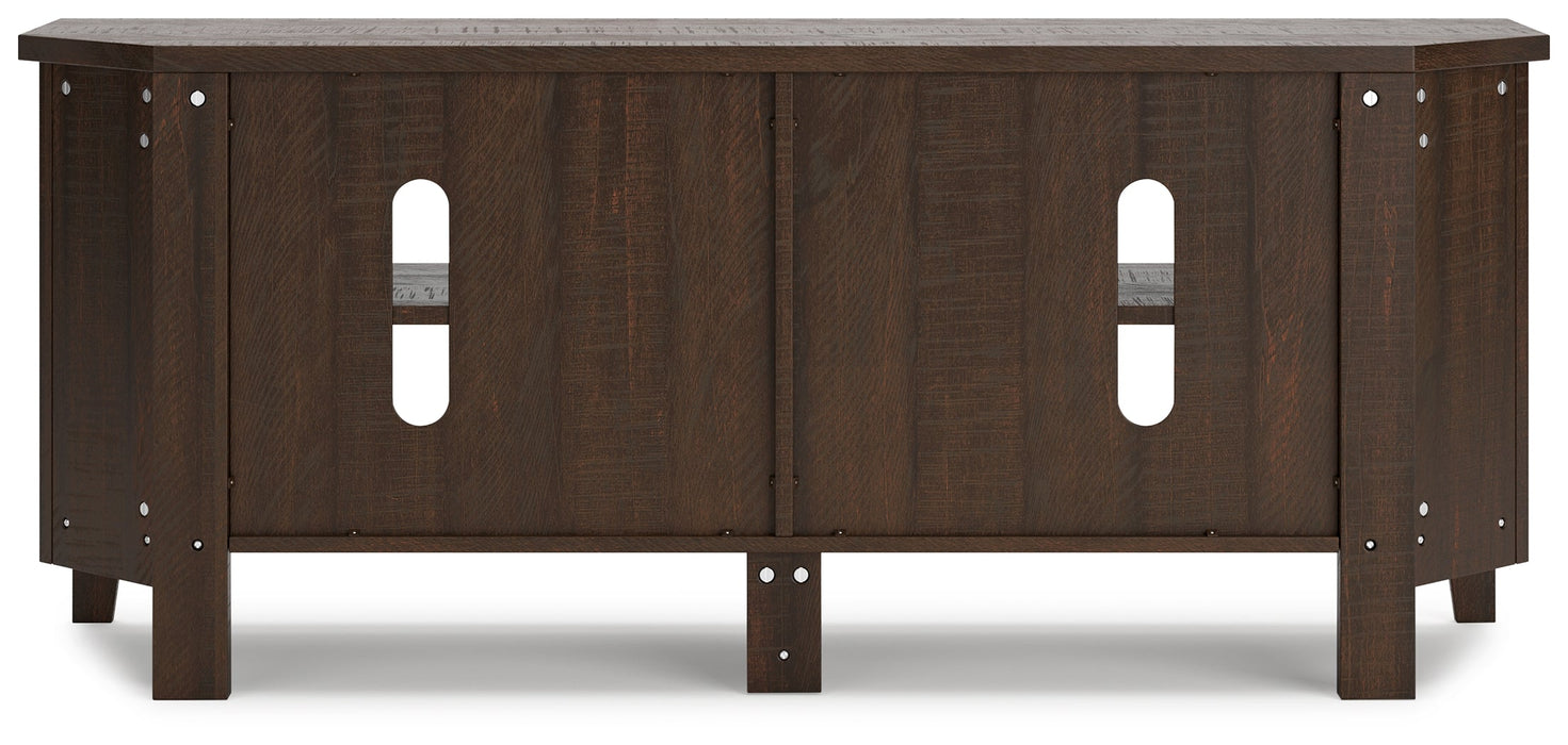 Camiburg Warm Brown Corner TV Stand - W283-56 - Vega Furniture