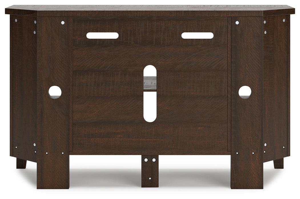 Camiburg Warm Brown Corner TV Stand - W283-67 - Vega Furniture
